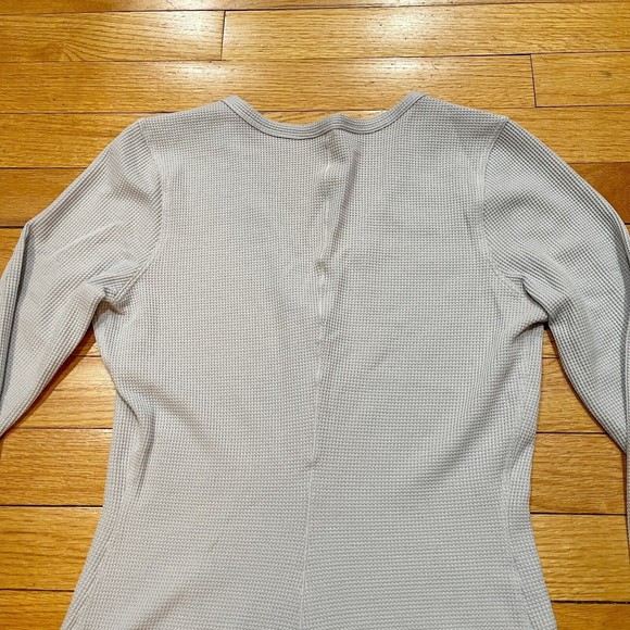 Lululemon Closed Call Henley Womens Thermal Waffle Knit Top Shirt Size XS EUC - Picture 15 of 15